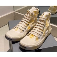 Balenciaga Paris High Top Sneakers in Destroyed cotton and rubber 07