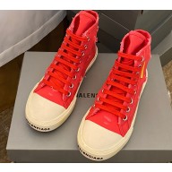 Balenciaga Paris High Top Sneakers in Destroyed cotton and rubber 08
