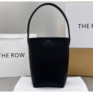 The Row Small N/S Park Tote Bag in Grained Leather 1822 Black
