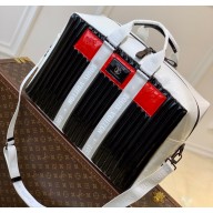 Louis Vuitton Monogram Mirror Canvas Neo Porte Documents Voyage Bag Black/White