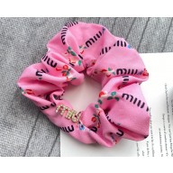Miu Miu Logo Scrunchie Pink 2022