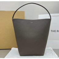 The Row Large N/S Park Tote Bag in Grained Leather 1822 Gray