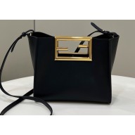 Fendi Way Small Leather Bag Black