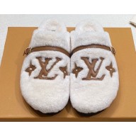 Louis Vuitton Shearling Winterbreak Flat Comfort Mules 09