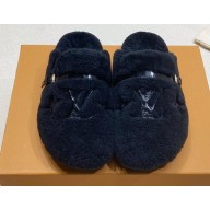Louis Vuitton Shearling Winterbreak Flat Comfort Mules 07