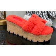 Hermes woolskin platform Eze sandals 04