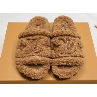 Louis Vuitton Shearling Flat Comfort Mules 05