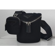 Prada Canvas shoulder bag 2VH147 Black 2022
