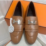 Hermes Royal loafer with fringe and signature "H" detail 07