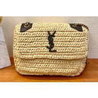 Saint Laurent niki chain raffia Bag 533037