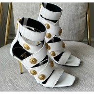 Balmain Heel 10.5cm Coin Sandals in leather 04 2022