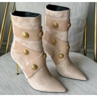Balmain Heel 10.5cm Coin Boots in leather 02 2022