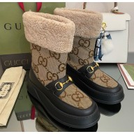 Gucci Heel 3cm Shearling Lining ankle boots with Horsebit 08 2022