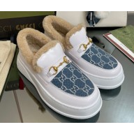 Gucci Heel 3cm Shearling Lining Loafers with Horsebit 11 2022