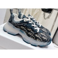 Dior Oblique Technical Fabric and Transparent Rubber Vibe Sneakers 2022