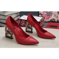 Dolce & Gabbana Heel 10.5cm Pumps with Crystal DG Pop heel Red 2022