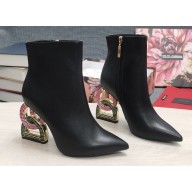 Dolce & Gabbana Heel 10.5cm ankle boots with Crystal DG Pop heel 03 2022