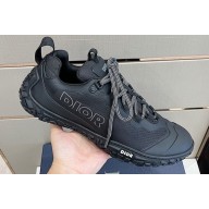 Dior Technical Mesh and Rubber Diorizon Men's Derby Shoes Black 2022