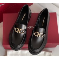 Ferragamo Gancini loafers Calfskin Black 2022