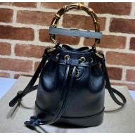 Gucci Diana mini bucket bag with Bamboo handle 724667 Black