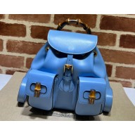 Gucci Bamboo small backpack bag 702101 Blue