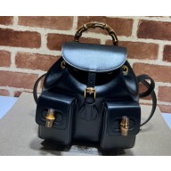 Gucci Bamboo small backpack bag 702101 Black