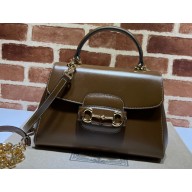 Gucci Horsebit 1955 medium bag ‎702049 leather Brown