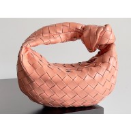 Bottega Veneta intrecciato leather mini jodie top handle bag ROSE