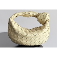 Bottega Veneta intrecciato leather mini jodie top handle bag ice cream