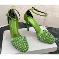 Alevi Milano Heel 10.5cm Crystal Molly Satin Sandals 04 2022