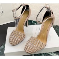 Alevi Milano Heel 10.5cm Crystal Molly Satin Sandals 06 2022