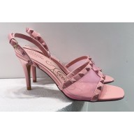 Valentino Rockstud Alcove Leather and Mesh Sandals 08 2022