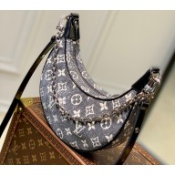 Louis Vuitton Denim textile jacquard Loop Bag M21752
