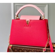 Louis Vuitton Taurillon Leather Capucines MM Bag M20708 Fresh Pink