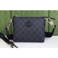 Gucci Messenger Bag with Interlocking G 723306 Black