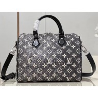 Louis Vuitton Denim textile jacquard Speedy Bandoulière 25 Bag M21464