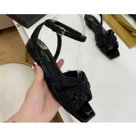 Saint Laurent Tribute Flat Sandals 01