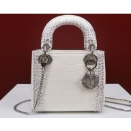 Lady Dior Mini Bag in Croco Pattern M0505 03 2022