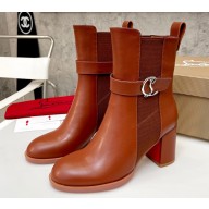 Christian Louboutin Heel 7cm Shaft 15cm Boots Brown CL06 2022