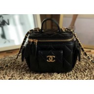 Chanel Lambskin Vanity with Chain Bag AP3016 Black 2022