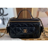 Chanel Lambskin Vanity with Chain Bag AP3017 Black 2022
