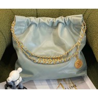 Chanel 22 Small Shopping Handbag AS3260 Pale Green 2022