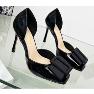 Dior Idylle Heeled Sandals in Grosgrain and Patent Calfskin Black 2023