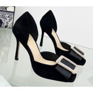 Dior Idylle Heeled Sandals in White Resin Pearls and Suede Black 2023