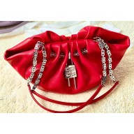 Givenchy Mini Kenny Neo bag in leather Red 2023