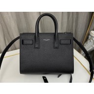 Saint Laurent Sac De Jour Nano Bag in grained leather 392035 Black