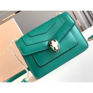 Bvlgari Serpenti Forever Crossbody Bag 19cm in Calf leather Green