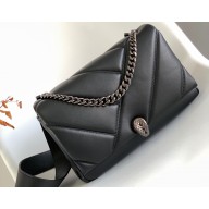 Bvlgari Serpenti Cabochon Crossbody Bag 27cm with Detachable Shoulder Strap Black