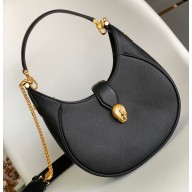 Bvlgari Serpenti Ellipse Shoulder Bag 25.5cm Black