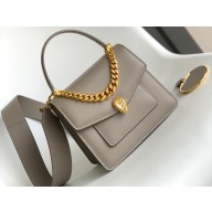 Bvlgari Serpenti Forever Top Handle Crossbody Bag 18cm with Detachable Shoulder Strap Gray